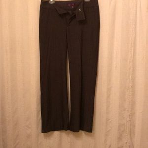 Brown herringbone dress pants